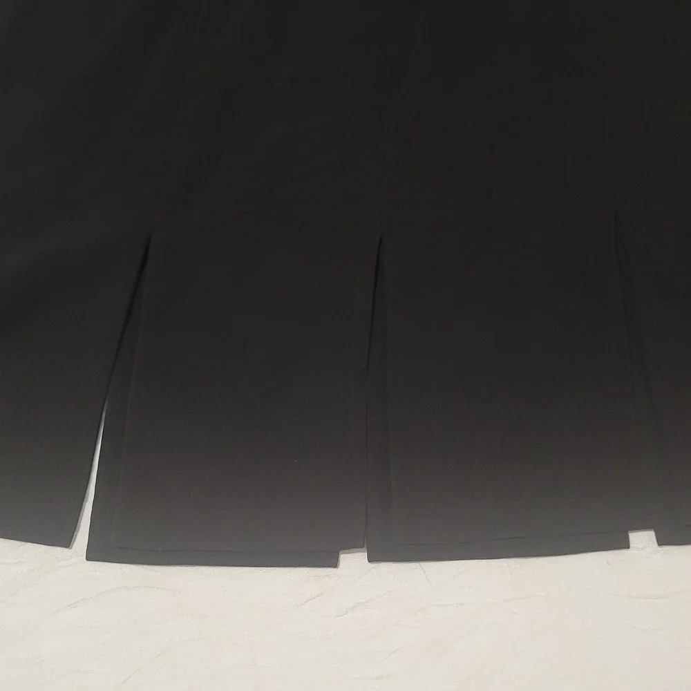 City Silk Black A-Line Women's Skirt